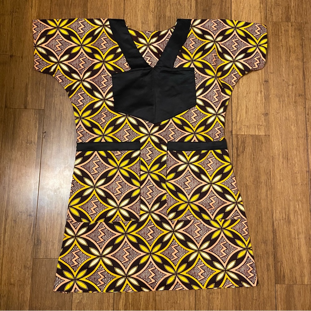 African print girls t shirt dress